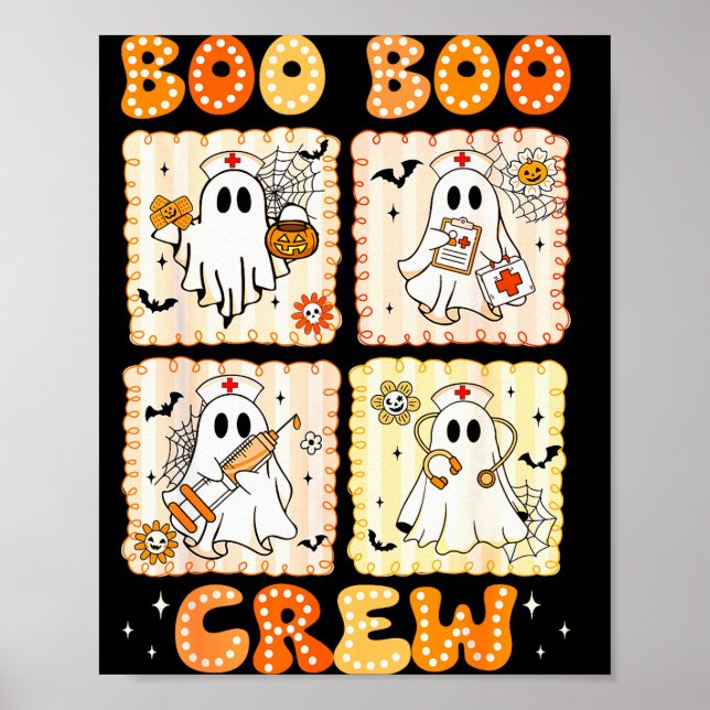 Affiche Équipage Groovy Boo Boo Infirmière Fantôme Drôle F (Devant)