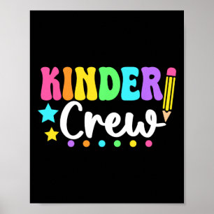 Affiche Équipage Kinder Crèche Rentrée Des Classes Enseign