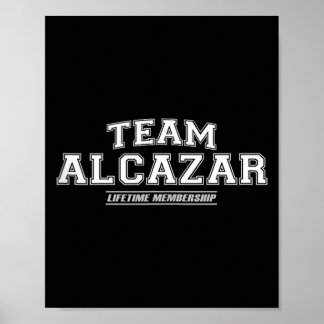 Affiche Équipe Alcazar _ Nom de famille fière Cadeau de no