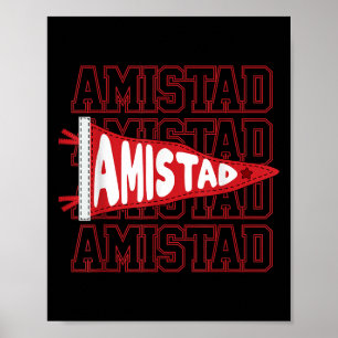 Affiche Équipe Amistad Rca Retro School Spirit