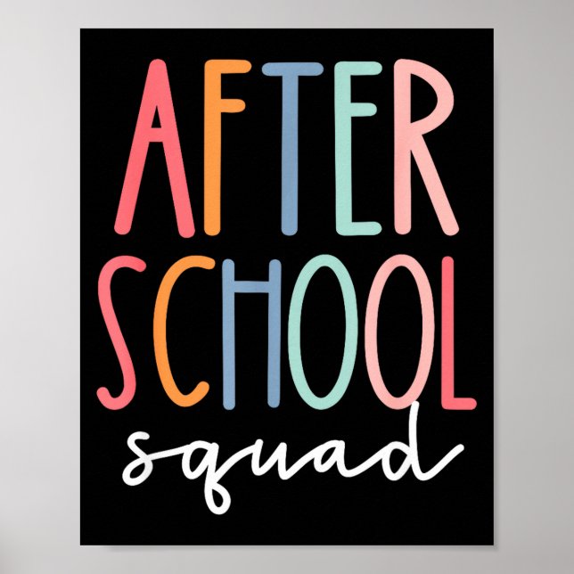 Affiche Équipe après l'école programme joli après l'école (Devant)