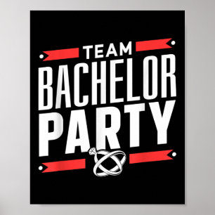 Affiche Équipe Bachelor Party Groom Mariée _2