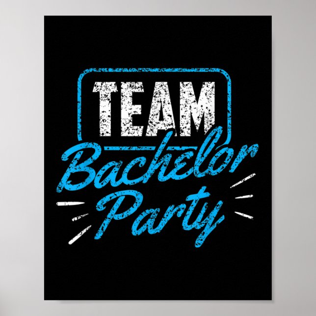 Affiche Équipe Bachelor Party Mariée Groom _3 (Devant)