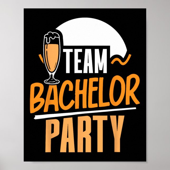 Affiche Équipe Bachelor Party Mariée Salle (Devant)