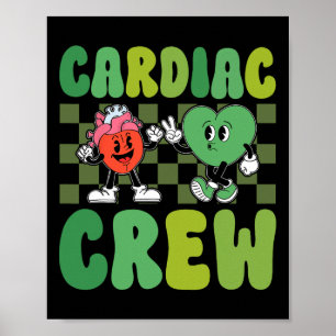 Affiche Équipe cardiaque - Infirmière en cardiologie Soins