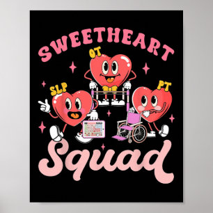 Affiche Équipe Chérie Slp Ot Pt Cœur De Bonbon Joyeuse Sai