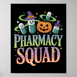 Affiche Équipe Citrouille de la police de la pharmacie mig