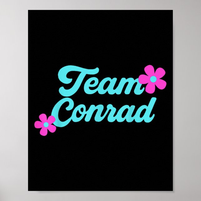 Affiche Équipe Conrad Floral (Devant)