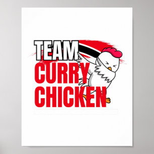Affiche Équipe Curry Chicken - Patriotique Trinité-et-Toba