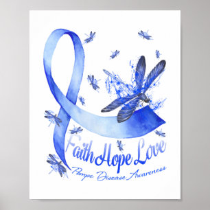 Affiche Équipe cycliste Faith Hope Love Pompe Disease