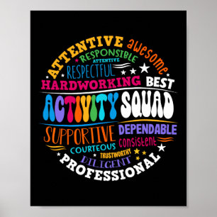 Affiche Équipe d'activité Équipe instantanée Professionnel