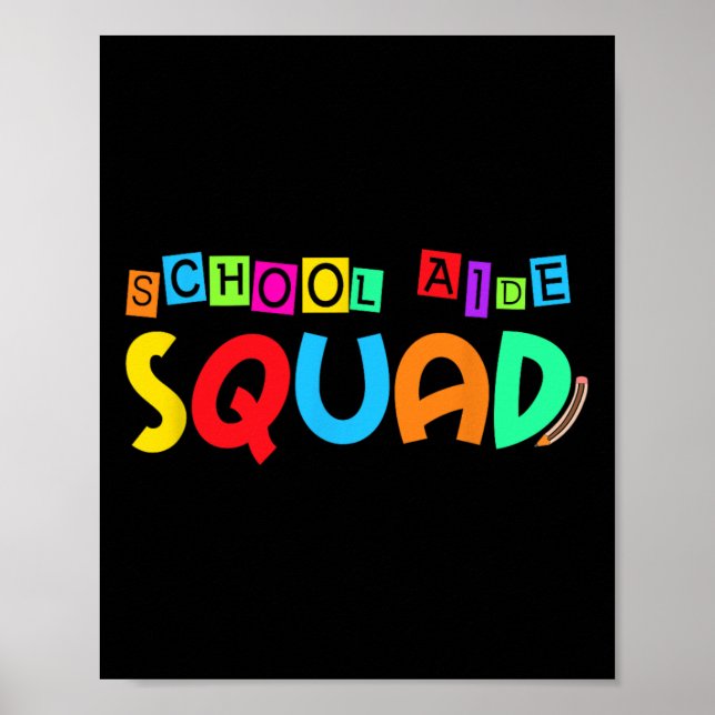 Affiche Équipe d'aide scolaire rentrée scolaire professeur (Devant)