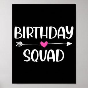 Affiche Équipe d'anniversaire Cadeau drôle Hommes Garçons 