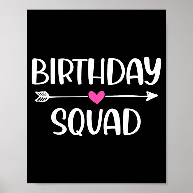 Affiche Équipe d'anniversaire Cadeau drôle Hommes Garçons  (Devant)