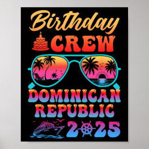 Affiche Équipe d'anniversaire en République dominicaine Cr
