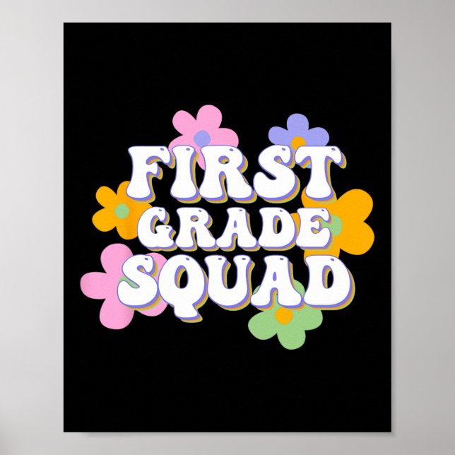 Affiche Équipe de 1re année Retour à l'école Enseignants (Devant)