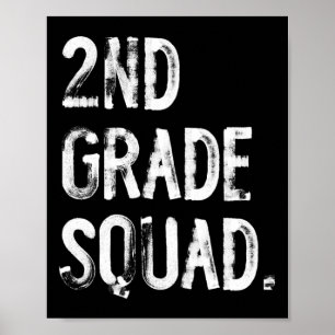 Affiche Équipe de 2e année Ck à l'école Élève Enseignant 