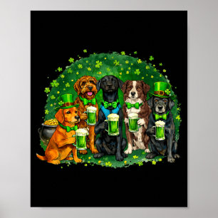 Affiche Équipe de amateurs de chiens de la Saint-Patrick