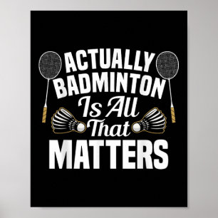 Affiche Équipe de badminton Match S Joueur de badminton à