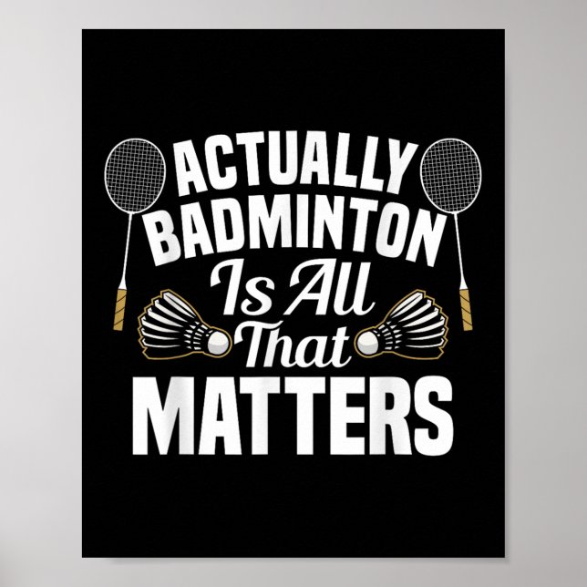Affiche Équipe de badminton Match S Joueur de badminton à  (Devant)