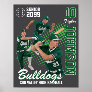 Affiche Équipe de baseball Photo personnalisée Soirée seni