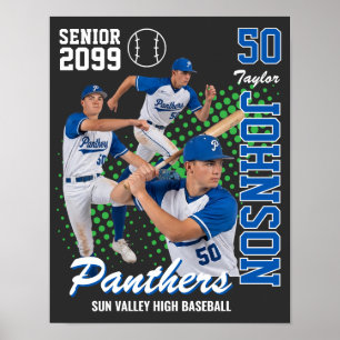 Affiche Équipe de baseball Photo personnalisée Soirée seni