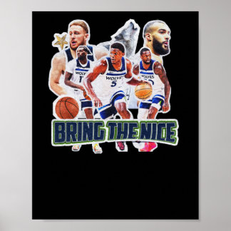Affiche Équipe de basket-ball Minnesota Squad Design 1