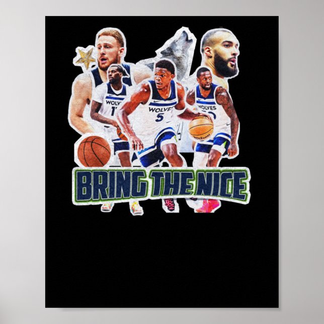 Affiche Équipe de basket-ball Minnesota Squad Design 1 (Devant)