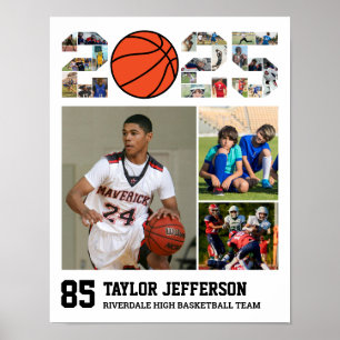 Affiche Équipe de basket-ball Senior 2025 Sports Photo Col
