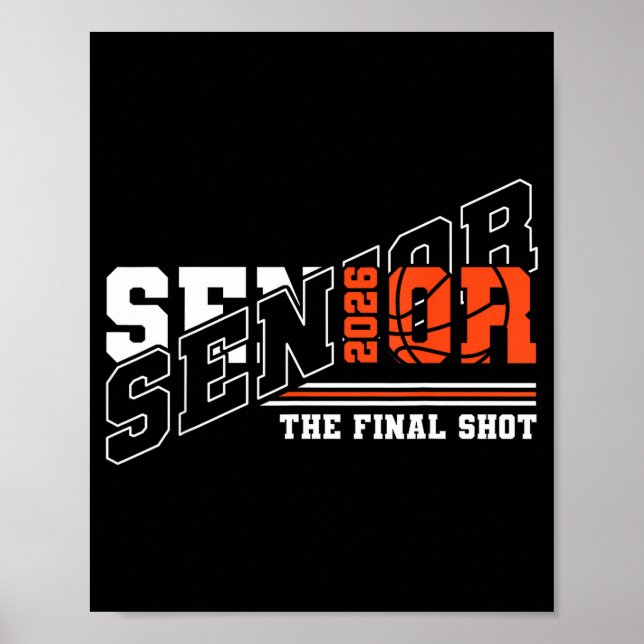 Affiche Équipe de basket-ball senior de la promotion 2026 (Devant)