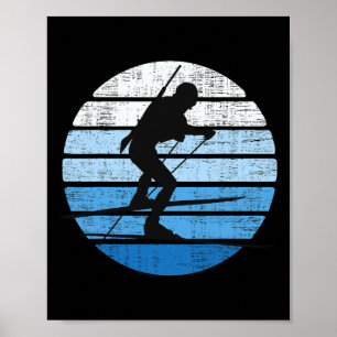 Affiche Équipe de biathlon Sports d'hiver Mountain Skiing
