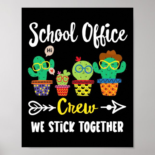 Affiche Équipe De Bureau De L'École Nous Sticks Ensemble C (Devant)
