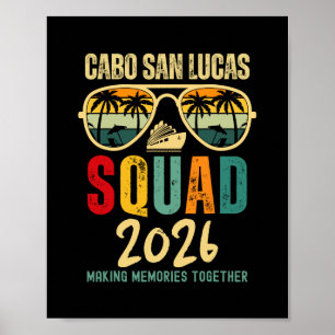 Affiche Équipe de Cabo San Lucas 2026 Vacances Amis Famill