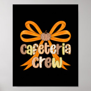 Affiche Équipe de cafétéria Préparatifs Coquette Automne A