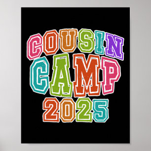 Affiche Équipe de camping des cousins 2025 Printemps Break
