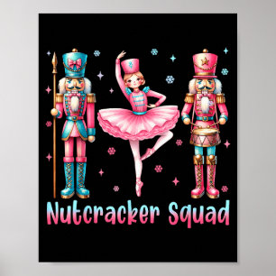 Affiche Équipe de Casse-Noisette Ballet Danse Joyeux Noël