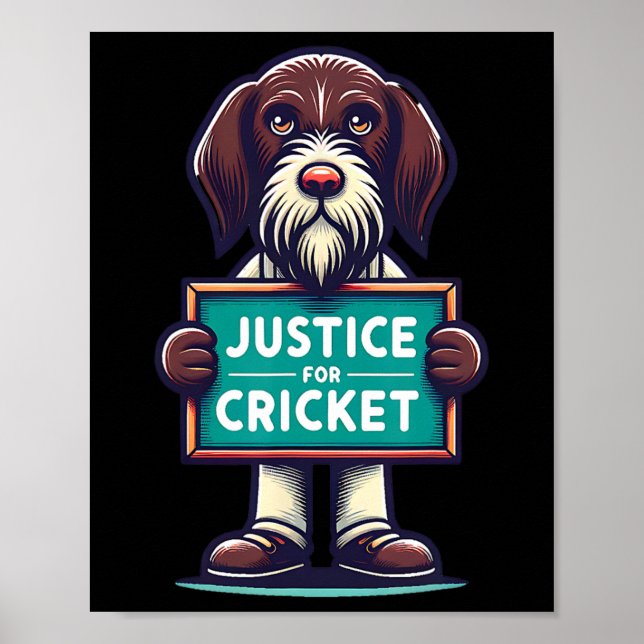 Affiche Équipe de chasse au cricket Squad Funny Retro (Devant)