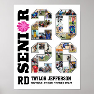Affiche Équipe de Cheerleading Senior 2026 Collage de Phot