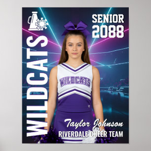 Affiche Équipe de Cheerleading Senior Photo de Cheerleader