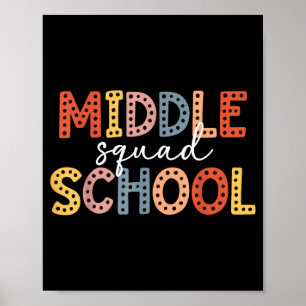 Affiche Équipe de collège équipe d'enseignants de collège