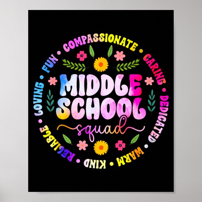 Affiche Équipe de collège équipe d'enseignants de collège  (Devant)