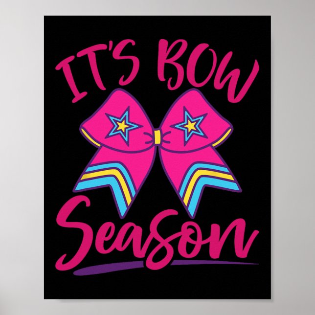 Affiche Équipe de compétition de cheerleading Coquette Bow (Devant)