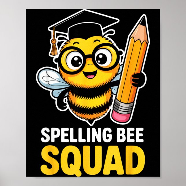 Affiche Équipe de concours d'orthographe scolaire (Devant)