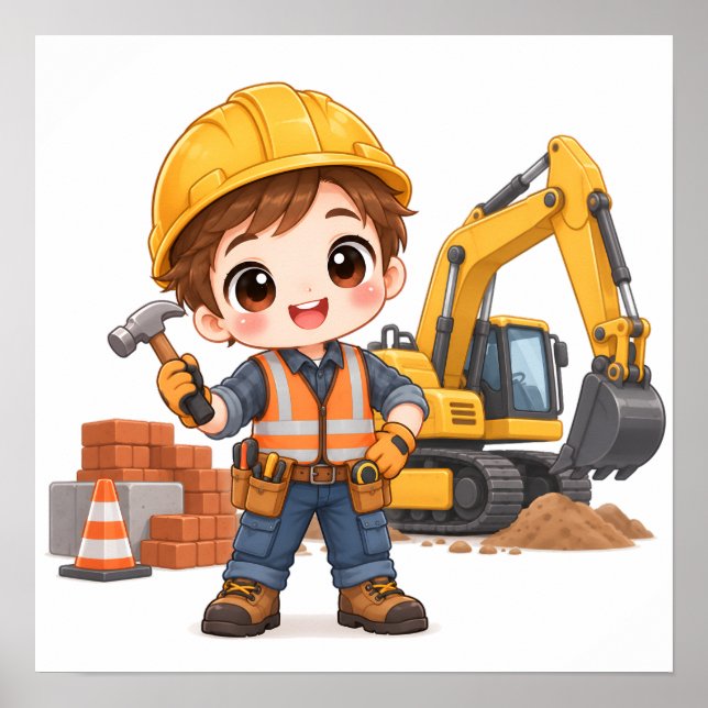 Affiche Équipe de construction junior (Devant)