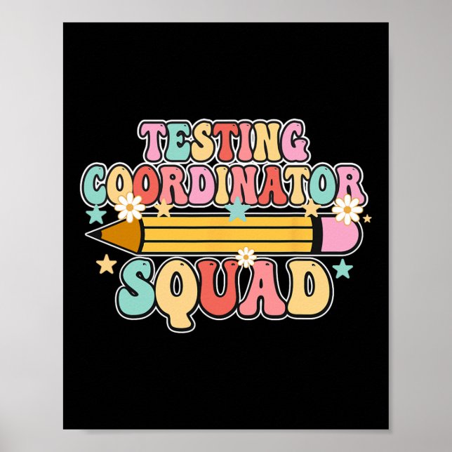 Affiche Équipe de coordination des tests scolaires Rétro R (Devant)
