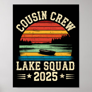 Affiche Équipe de cousins 2025 Équipe de cousins Lake Squa