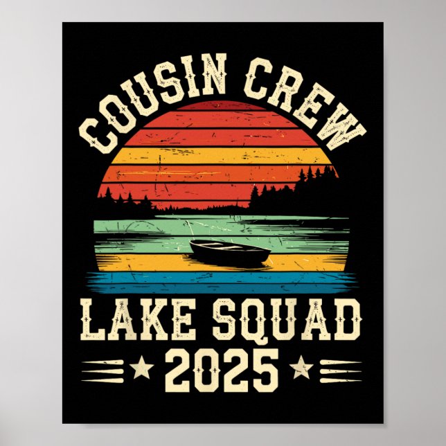 Affiche Équipe de cousins 2025 Équipe de cousins Lake Squa (Devant)