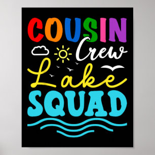 Affiche Équipe de cousins Lake Squad Vacances en famille É