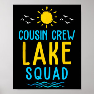 Affiche Équipe de cousins Squad du lac Vacances d'été Fami
