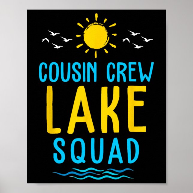 Affiche Équipe de cousins Squad du lac Vacances d'été Fami (Devant)